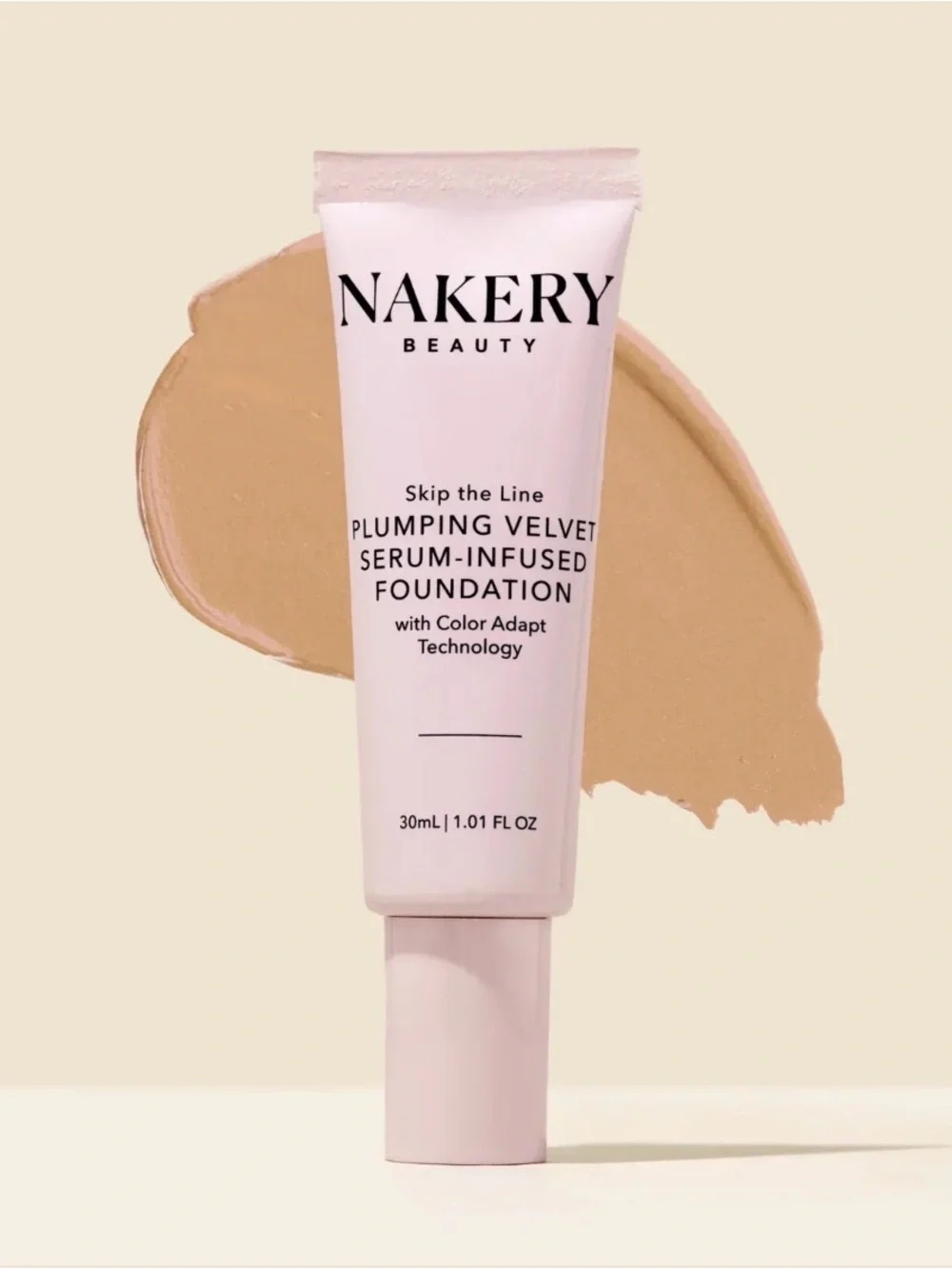 Nakery Beauty Plumping Velvet Serum-Infused Foundation Shade is MEDIUM.  New.